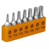 Truper 1"Bits Torx Lock 7Pcs